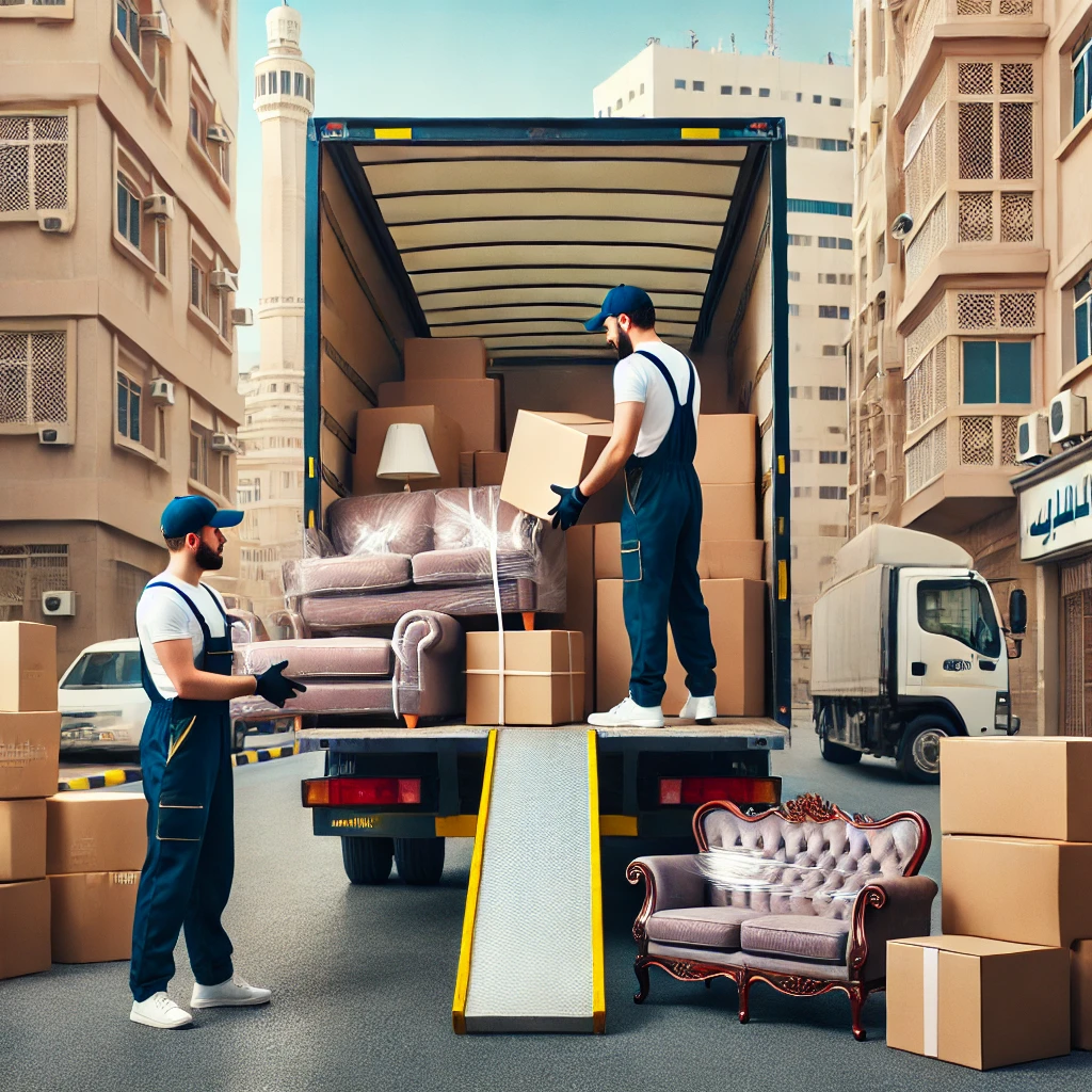 خدمات نقل عفش مع تغليف الأثاث جدة