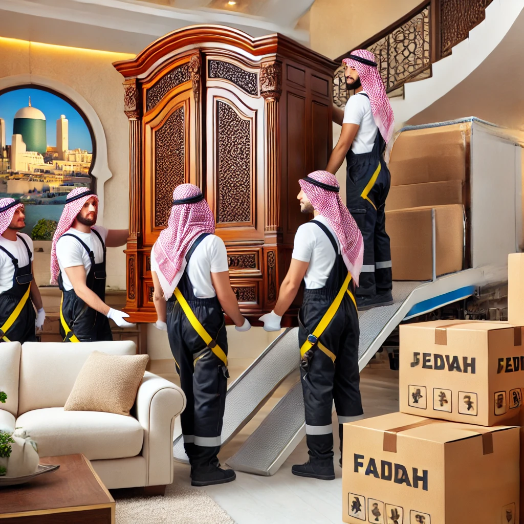 نقل الأثاث الثقيل بدون خدوش بجدة