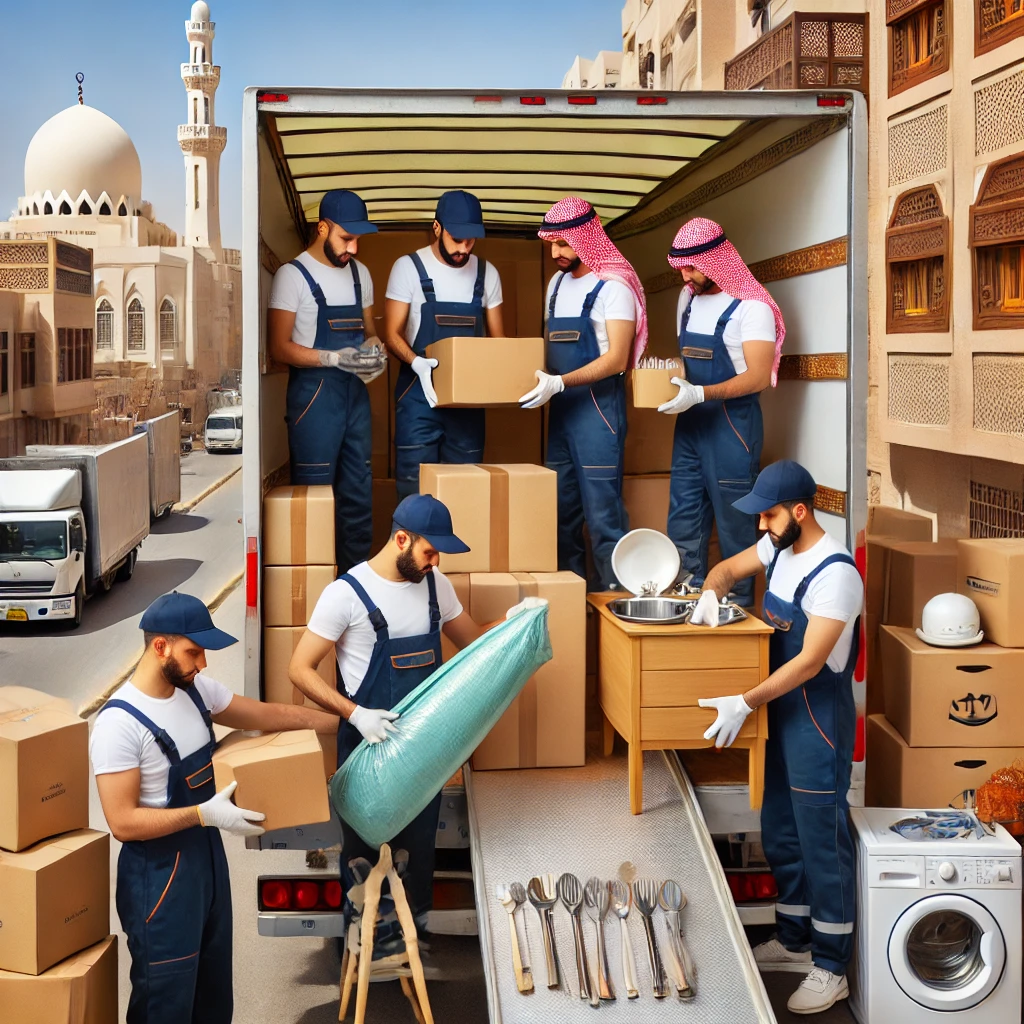نقل الأثاث مع تغليف الأدوات المنزلية جدة