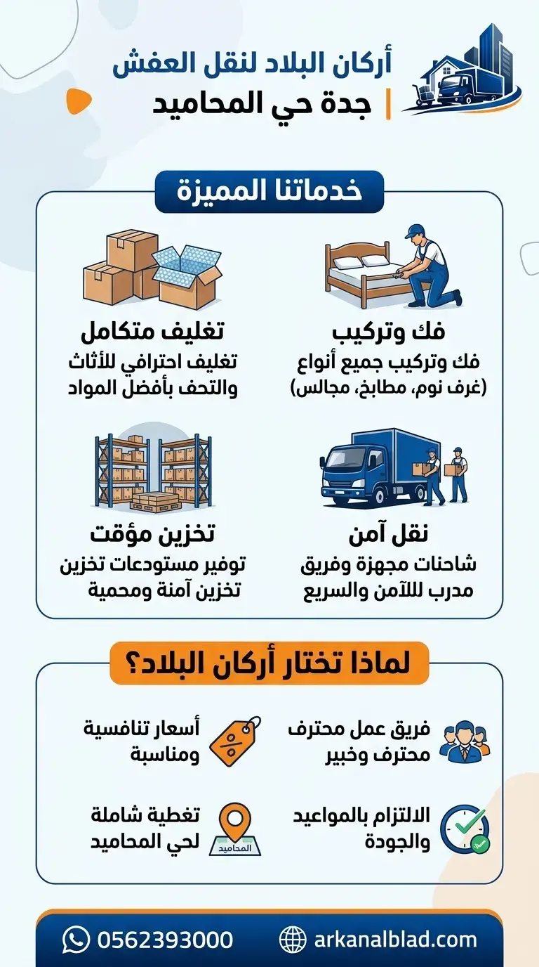 نقل عفش جدة حي المحاميد